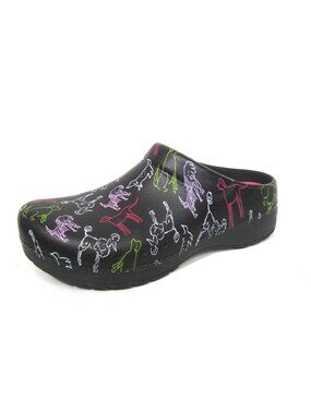 Dansko Kane Dog Lover Print EVA Clogs Size 39 US 8.5 9 Vet Groomer Waterproof